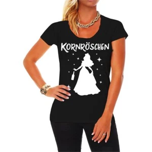 TShirt Damen Kornröschen Alkohol Sprüche Party Tour JGA Mädels Geschenk Braut - Bild 1 von 4