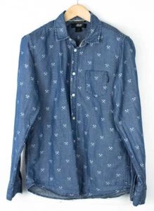 DIESEL Men Regular Fit 45% Linen Shirt Size L - Picture 1 of 7