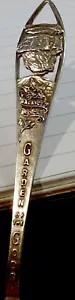 Balance Rock Garden Of The Gods Colorado Springs Park Sterling Souvenir Spoon - Picture 1 of 3
