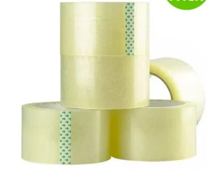 CLEAR PARCEL PACKING TAPE CARTON SEALING 48MM X 66M CELLOTAPE PACKAGING 6 ROLLS - Picture 1 of 1