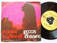 Peppino Gagliardi Gocce Dimare 7" King NSP56120 EX/EX 1971 Italian, Gocce Dimare