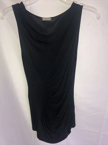John Galliano Black Ruched Top Women's XS - Picture 1 of 12