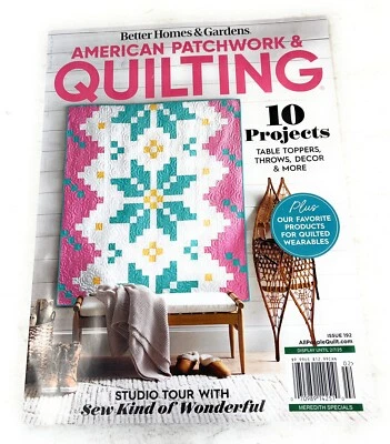 Better Homes & Gardens American Patchwork & Quilting February 2025 Magazine Foto 1 de 3
