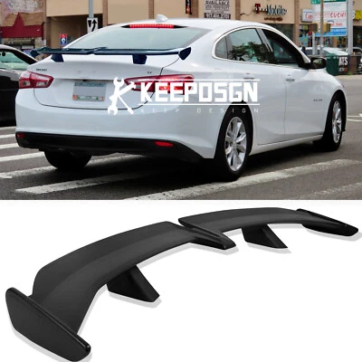 For Chevrolet Malibu LT 54" PRO Rear Wing Trunk Spoiler Race GT Wing Matte Black - Image 1 of 4