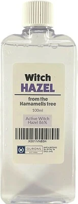 100ml Witch Hazel Liquid - 86% Active 14% Alcohol