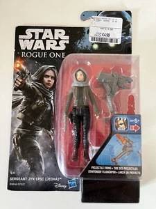 Star Wars Rogue One Sergeant Jyn Erso - Jedha - 3.75" Action Figure Hasbro New - Picture 1 of 2