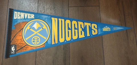 2007 NBA Denver Nuggets 12" X 30" Felt Pennant, *Please Read The Description Cover