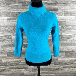 Suéteres para mujer VICTOR cuello alto azul cachemir tejido talla XL - Imagen 1 de 11