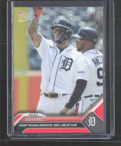 Javier Baez - 2023 MLB TOPPS JETZT #475 tritt 1000 Hit Club rot/10 bei - Bild 1 von 2