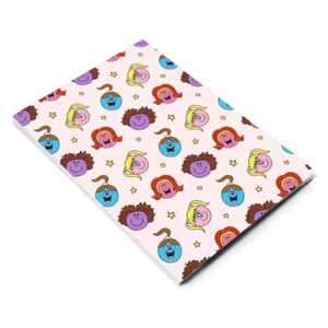 Mr Men A5 Notebook Little Miss Spice Girls Journal Plain Stationery 60 Sheets - Picture 1 of 1