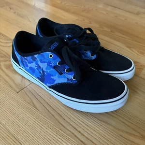Vans Atwood Sneakers Blau Camouflage Schuhe Pop Schwarz Jugend Big Kid Jugend Jungen Gr. 7 - Bild 1 von 9