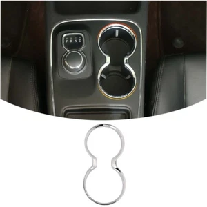 Cubierta de portavasos de palanca de cambios de consola central delantera cromada para Durango y Grand Cherokee - Imagen 1 de 13