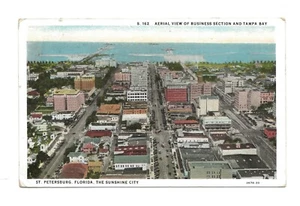 Postcard St Petersburg The sunshine city Aerial view of business section - Foto 1 di 2