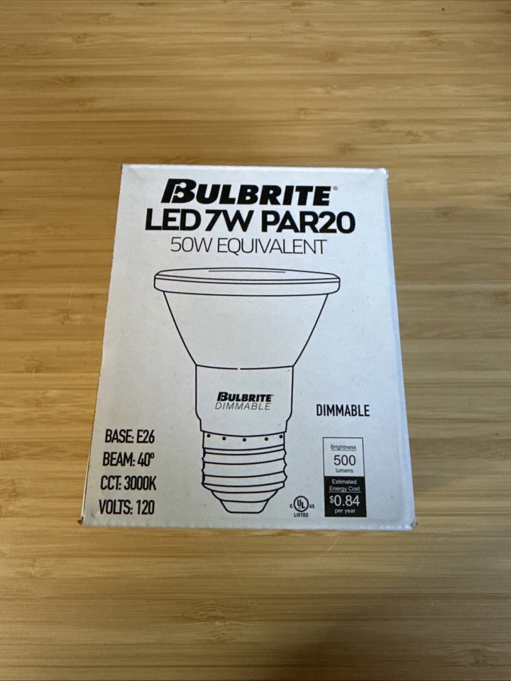BULBRITE LED 7W PAR20 50W Equivalent  - Image 1 of 4