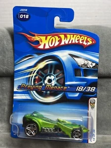 Preying Menace Hot Wheels 2006 primeras ediciones #18/38 con base metálica de Malasia - Imagen 1 de 7