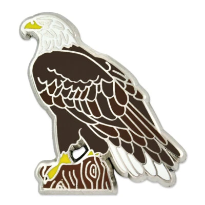 Pin de solapa esmaltada animal águila calva americana PinMart's Foto 1 de 3