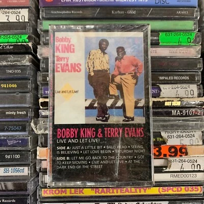 BOBBY KING & TERRY EVANS // Live and Let Live! [Cassette Tape, NEW] SEALED!!! - Image 1 of 4