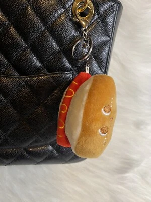 Lindo Hot Dog Bolsa Dije Llavero Pom Pom Comida Novedad Regalo Foto 1 de 3