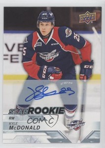 2018-19 Upper Deck CHL Star Rookies Auto Kyle McDonald #349 Auto