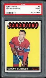Topps #9 Red Berenson 1965 PSA 9 - Imagen 1 de 2