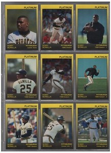 1991 Star Co. Platinum Baseball Bobby Bonilla 1/1000 9 Card Set Pirates