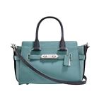Coach Swagger 27 Bag in Colorblock Marine Blue Mixed Leather 26949