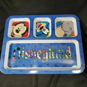 Vintage Disney Parks Disneyland Melamine 11" Rectangle Divide Plate Collectible - Picture 1 of 12