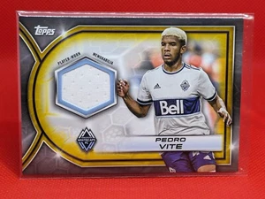 2023 Topps MLS Pedro Vite Player Worn Relic Patch Whitecaps PL GOLD **31/50** - Picture 1 of 2