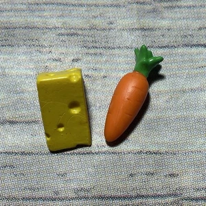 Calico Critters Sylvanian Families Comestibles Supermercado Zanahoria y Queso - Imagen 1 de 2