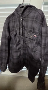 Dickies Men's Heavyweight Lined Flannel Snap Up Winter Work Coat - Picture 1 of 14
