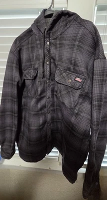 Dickies Men's Heavyweight Lined Flannel Snap Up Winter Work Coat - Image 1 of 4
