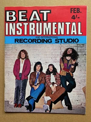 JETHRO TULL BEAT INSTRUMENTAL MAGAZINE FEB 1970 - JETHRO TULLCOVER + 2 PAGES FEA - Image 1 of 2