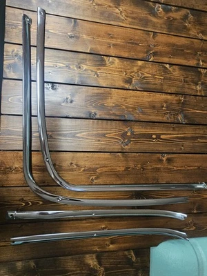 Juego de molduras de techo cromado original 1967-1972 F100 F250 F350 Foto 1 de 4