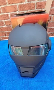Masei Helmets Matt Black IronMan 610 Bike Motorcycle Helmet - Bild 1 von 7