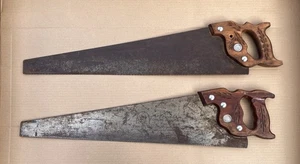 Vintage PAAR Pennsylvania Saw Corp HANDSÄGEN 26" Weizenschnitzen mit Ätzung auf einer - Bild 1 von 23