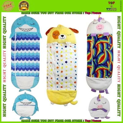 160X60cm Happy Sleeping Bag Sack Kids Play Pillow Soft Nappers Warm Cute Gift - Image 1 of 4