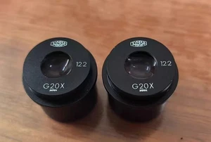 1 pair Used Good Olympus G20x/12.2 eyepieces for 30mm microscope tube #XY-93 - Picture 1 of 1