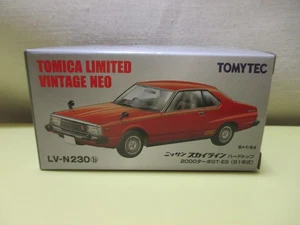 Tomica Limited Vintage Neo LV-N230b 1/64 Nissan Skyline HT 2000 Turbo GT-ES Red - Picture 1 of 2