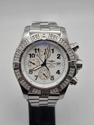 Breitling Super Avenger A13370 Diamond Bezel - Image 1 of 4
