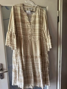 Neu Benotti Kleid 50 52 XXL Beige Creme Hängerchen Öko Tex 100 Shirtkleid Curvy - Bild 1 von 3