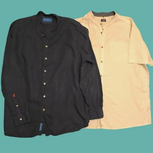 Mens Linen Shirts Bundle of 2, Size 2XL and 3XL - Picture 1 of 15