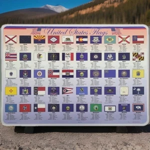 Painless Learning Placemat: United States Flags - Picture 1 of 2