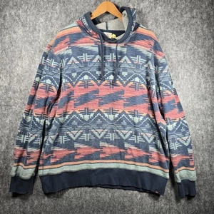 Faherty Thunder Voice Eagle Fleece Popover Aztec Print Men’s Size XL Pullover - Picture 1 of 20