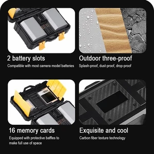 Travel Accessory Memory Card Case Keep Away From Debris Protects Battery - Picture 1 of 12