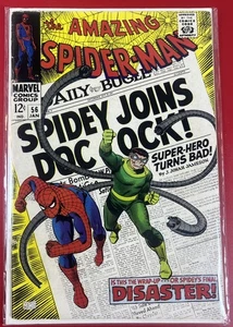 Amazing Spider-Man #56 Marvel 1968 Doc Ock & 1st Capt George Stacy - Bild 1 von 1