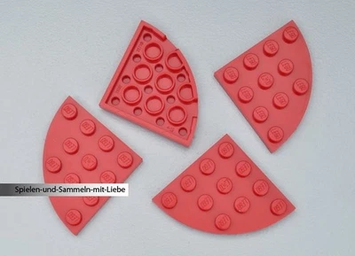 4 x LEGO® STEINE FLÜGEL PLATTEN 4 x 4 NOPPEN FLACH PLATTE 30565 NEU ROT - Bild 1 von 2