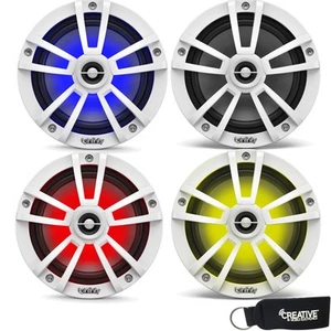 Infinity Marine Bundle Infinity 622MLW Marine 6.5 Inch RGB Speakers White - Picture 1 of 7