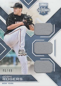 2016 Elite Extra Edition Triple Materials Holo Silver Card #11 Josh Rogers/49 - Picture 1 of 1