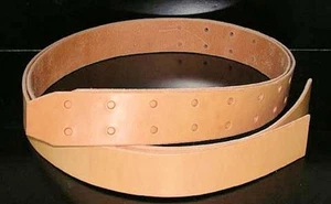 ESTRIBO OCCIDENTAL CUERO 2 1/2 x 66" EE. UU. HECHO A MANO ACEITE LIGERO--LONDRES BRONCEADO NATURAL - Imagen 1 de 1