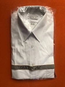 Men's White Dress Shirt Oakton LTD (15 - 34) - Picture 1 of 2